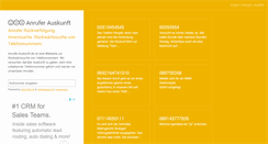 Desktop Screenshot of anrufer-auskunft.de