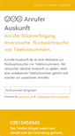 Mobile Screenshot of anrufer-auskunft.de